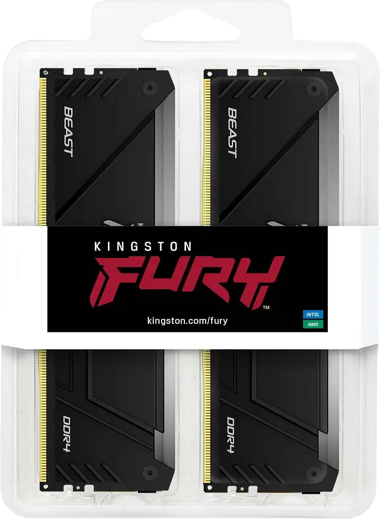Оперативна пам'ять Kingston Fury 32GB (2x16GB) DDR4 3200MHz Beast RGB (KF432C16BB12AK2/32WP) - фото 2