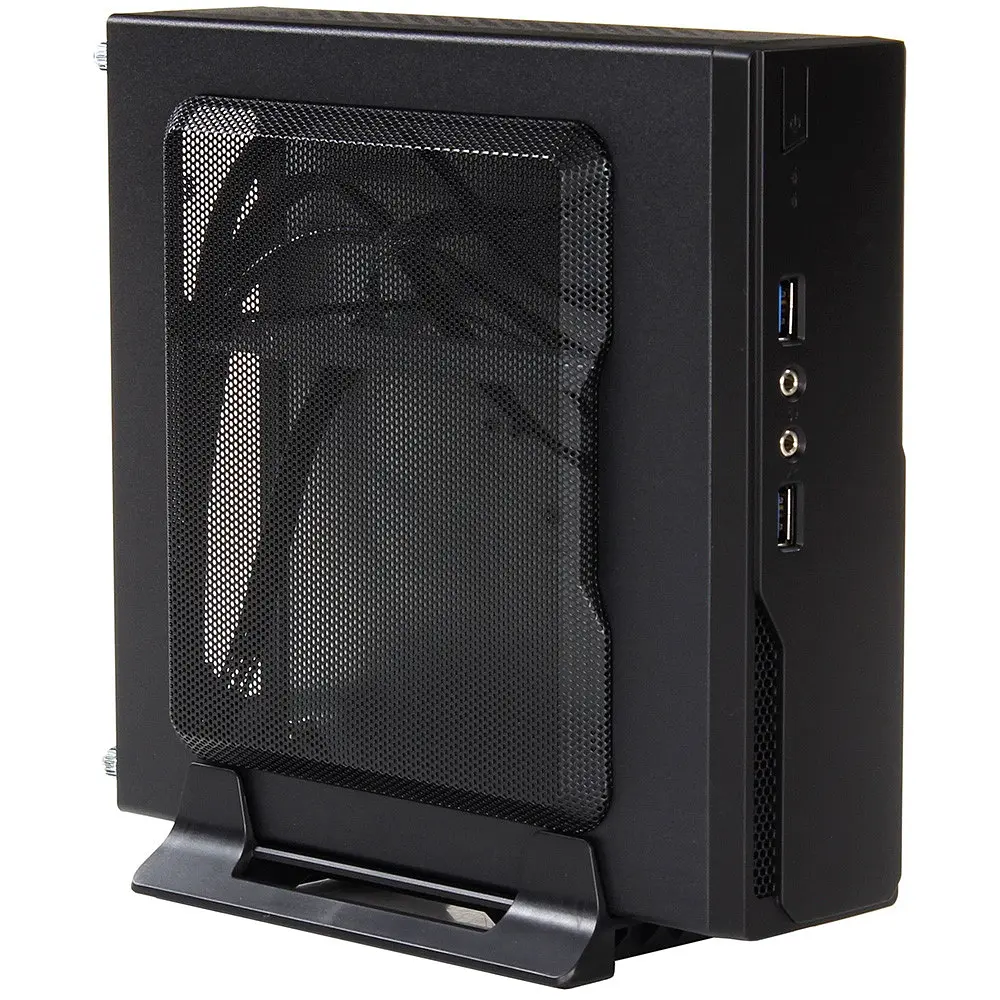 Корпус Casecom M300-2U3 90W 2xUSB3.0 mini-ITX, VESA, Чорний - фото 3