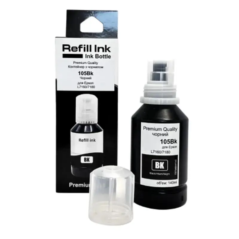 Чорнило Premium Quality Epson 105 140мл Black Pigment C13T00Q140, pigment (70264890)