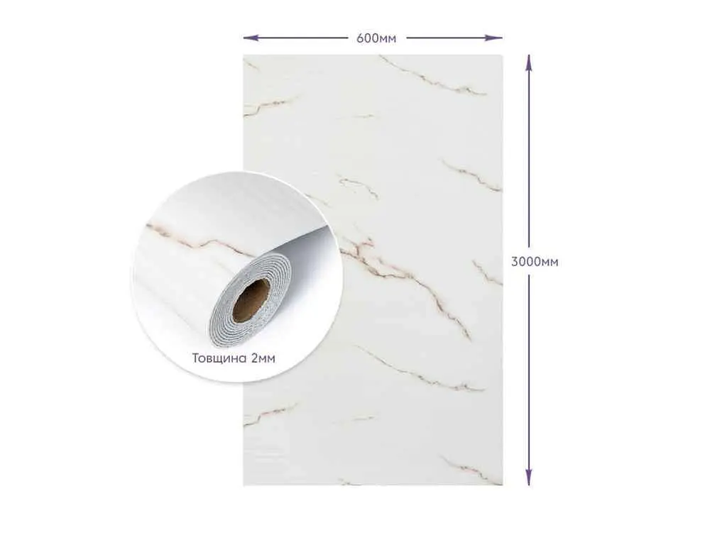 Самоклеюча PET плитка в рулоні STICKER WALL 600 * 3000 * 2мм SW-00001697 - фото 4