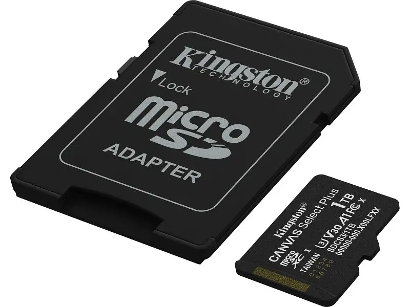 Карта пам'яті Kingston Canvas Select Plus Gen3 microSDXC + SD-Adapter 1 TB (SDCS3/1TB)