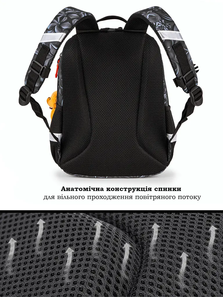 Шкільний рюкзак School Standard для дівчинки 375 гр 17 літрів Червоний - фото 6