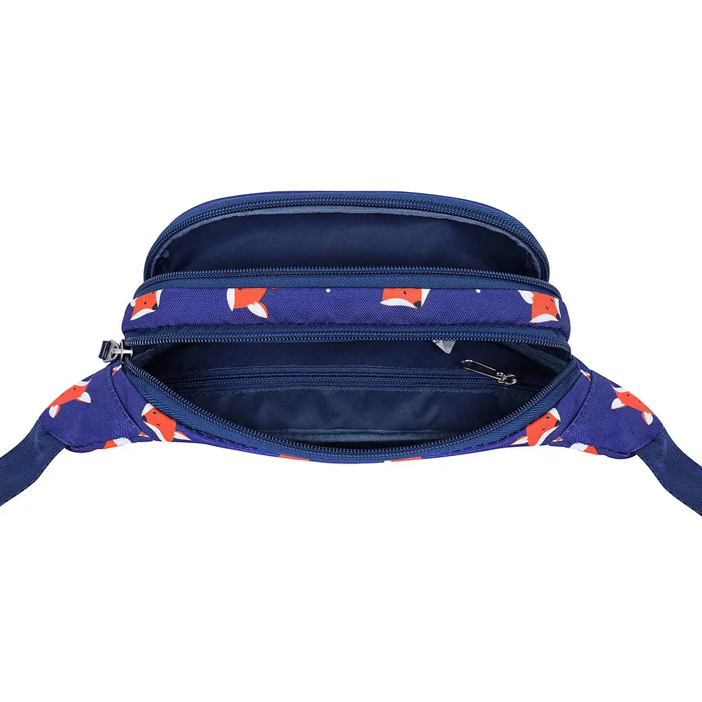 Сумка-бананка Bagland Bella 2 л сублимация 742 синяя с принтом (00202664) - фото 4