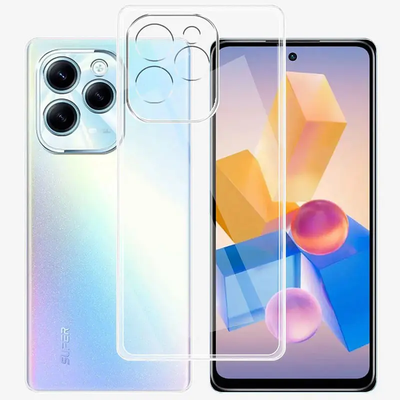 TPU чохол Epic Transparent 1,5mm Full Camera для Infinix Hot 40 / 40 Pro / Tecno Spark 20 Pro Безбарвний (прозорий) - фото 4