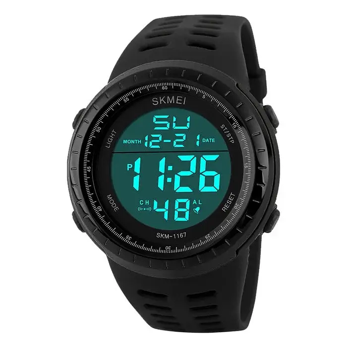 Спортивний годинник чоловічий Skmei 1167 Чорний (IBW336B) - фото 3