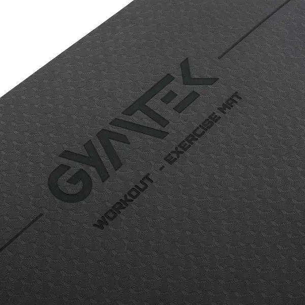 Килимок (мат) для фітнесу та йоги Gymtek Premium TPE 0,5см чорний - фото 14