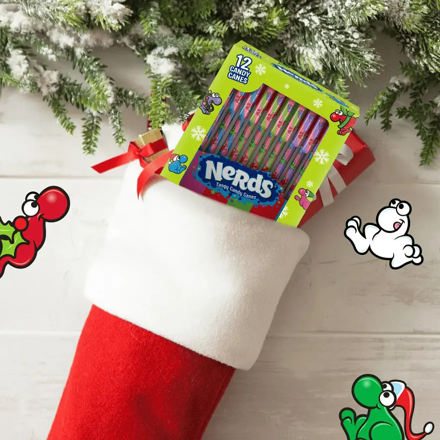Льодяники-тростини Nerds Holiday Candy Canes 12шт 150г - фото 6