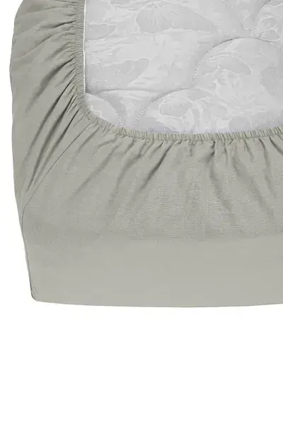 Простирадло на резинці Good-Dream Бязь Premium Light Grey 200х200 см сіре (GDCLGSHEETF200200) - фото 2