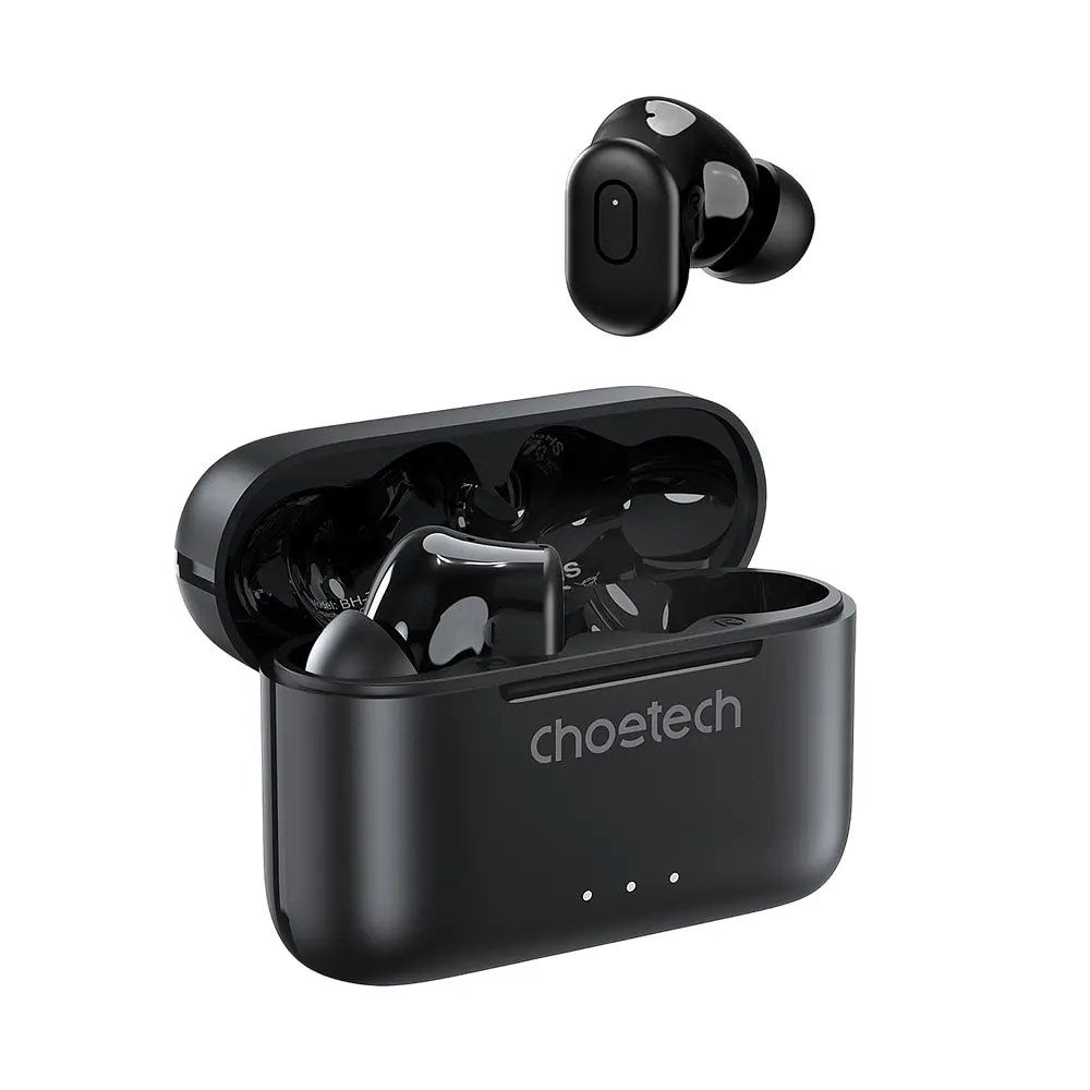 Бездротові навушники Choetech BH-T15 Black TWS, Bluetooth 5.2, ANC+ENC (43-00137) - фото 3