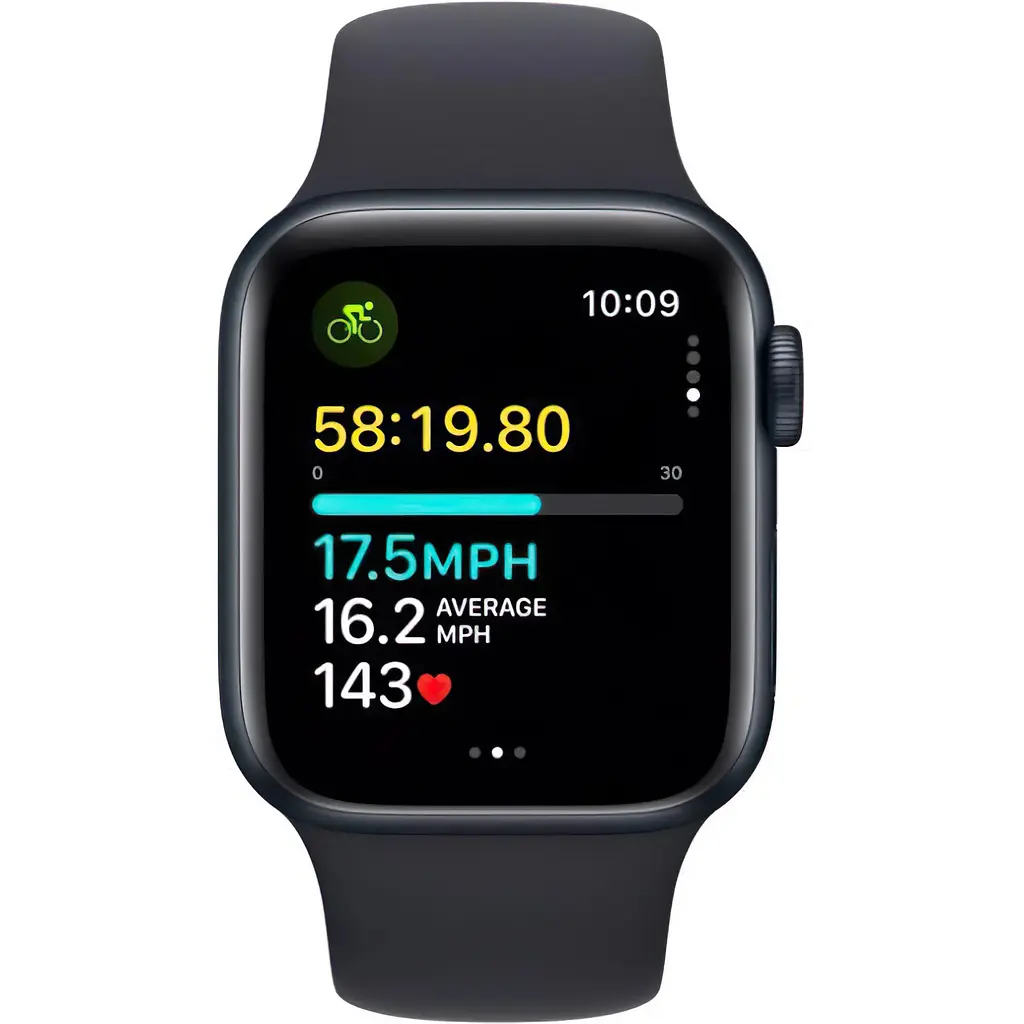 Смарт-годинник Apple Watch SE 2 GPS 40mm Midnight Aluminium Case with Midnight Sport Band M/L (MR9Y3) - фото 3