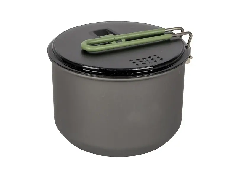 Каструля Bo-Camp Explorer Hard Anodized 1 L Grey/Green (2200236) - фото 2