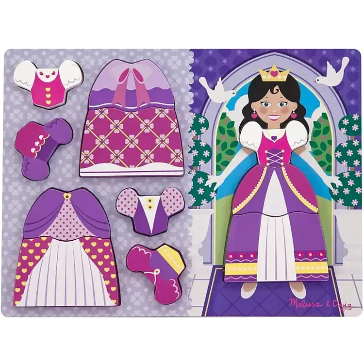 Формовый пазл Melissa&Doug Принцессы, 8 элементов (MD19021)