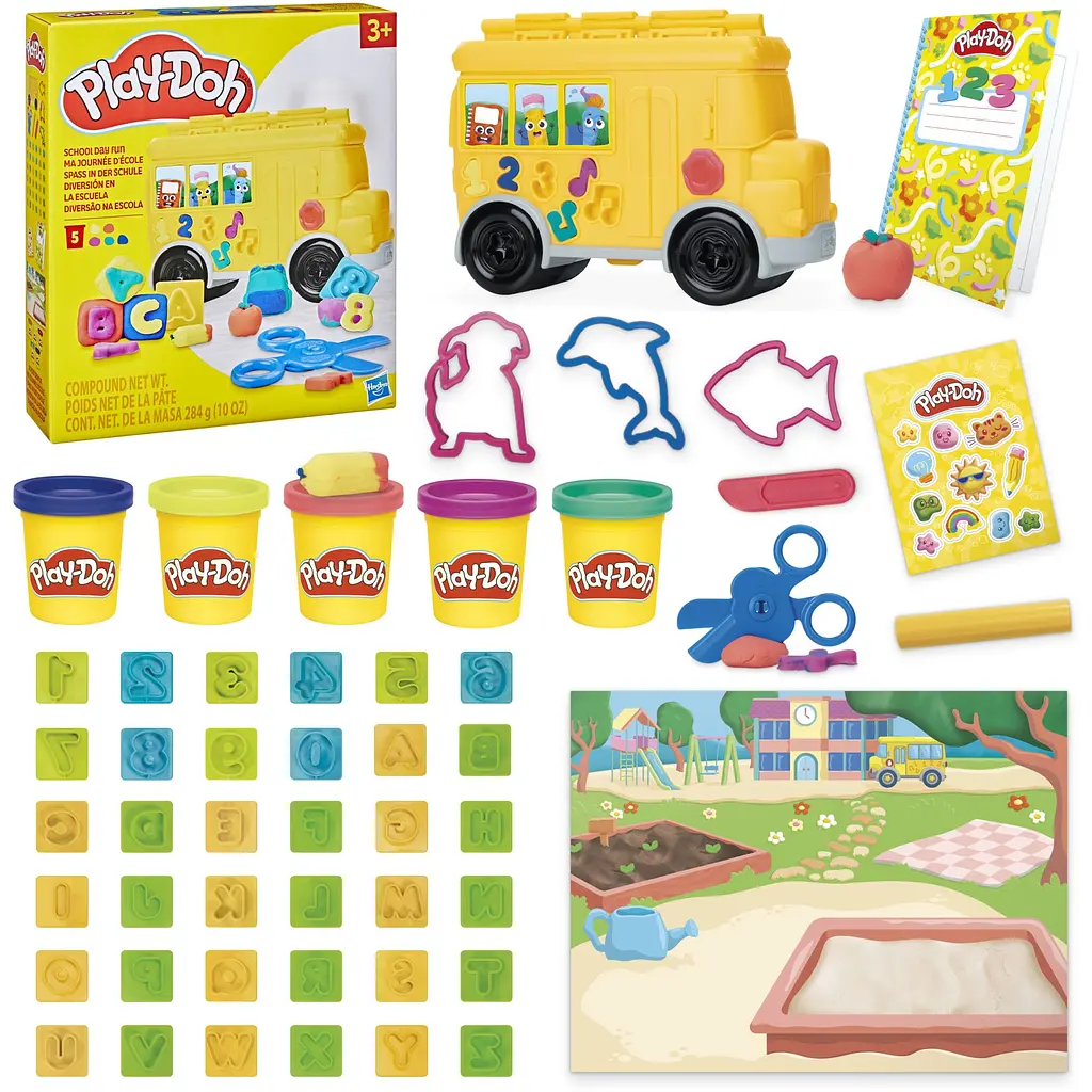 Набор для творчества с массой для лепки Hasbro Play-doh Веселый школьный день (G1641) - фото 4