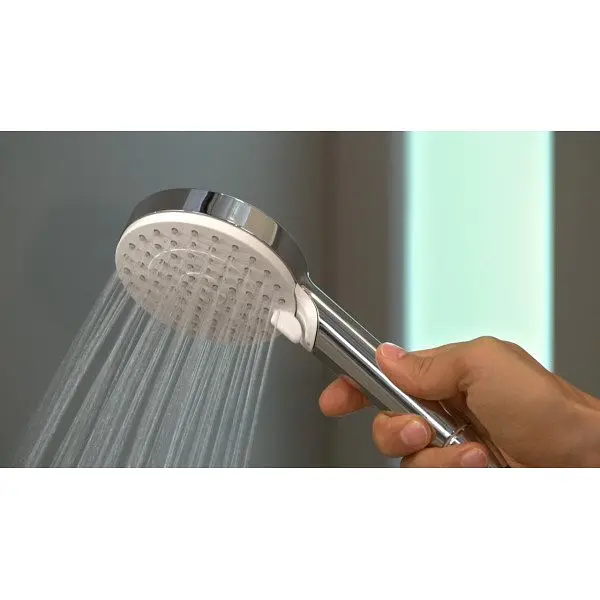 Душова система Hansgrohe Crometta E 240 1jet Showerpipe Reno EcoSmart 27289000, Хром - фото 3