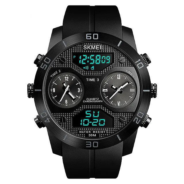 Наручний годинник чоловічий Skmei 1355 Black, 1355BK (17127) - фото 2