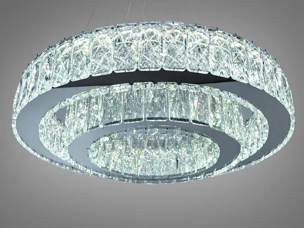 Підвісна люстра LED Diasha 575/500+320HR хром 82 Вт 4510 Лм - фото 4