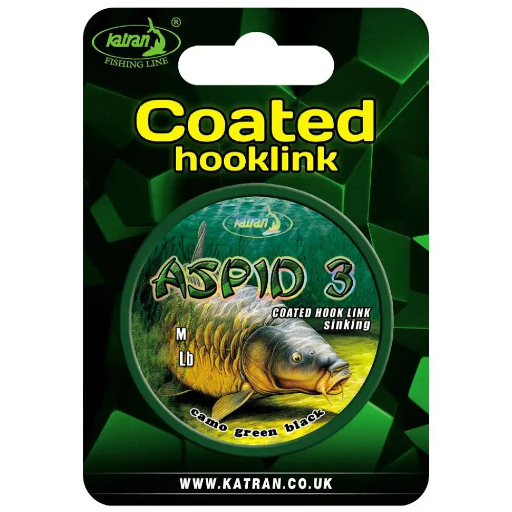 Повідцевий матеріал Katran Coated Braided Hook Links Aspid 3 10m 25lb - фото 2