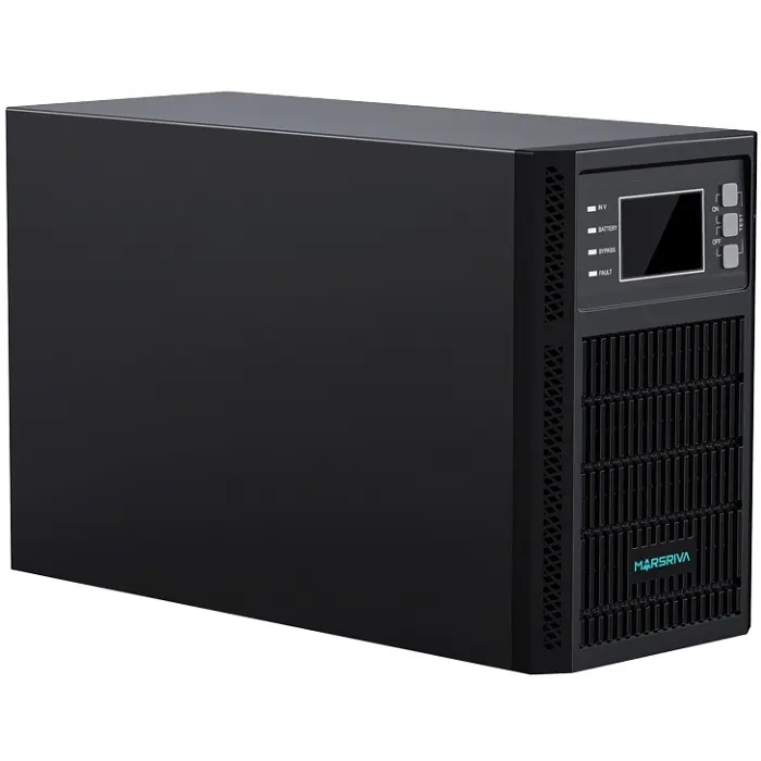 ДБЖ Marsriva MR-US1K, 1кВА/1кВт, Smart Online UPS, 1kVA, Shuko, 2*12V/9Ah - фото 2