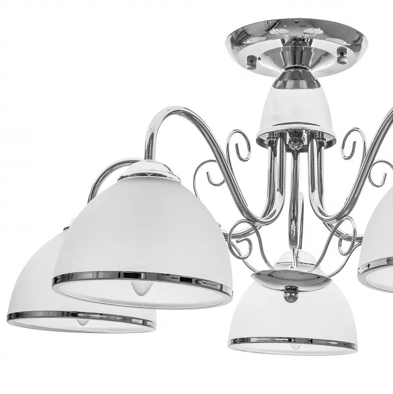 Люстра потолочная Brille классическая E27 60W CH (LK-571C/5) - фото 4