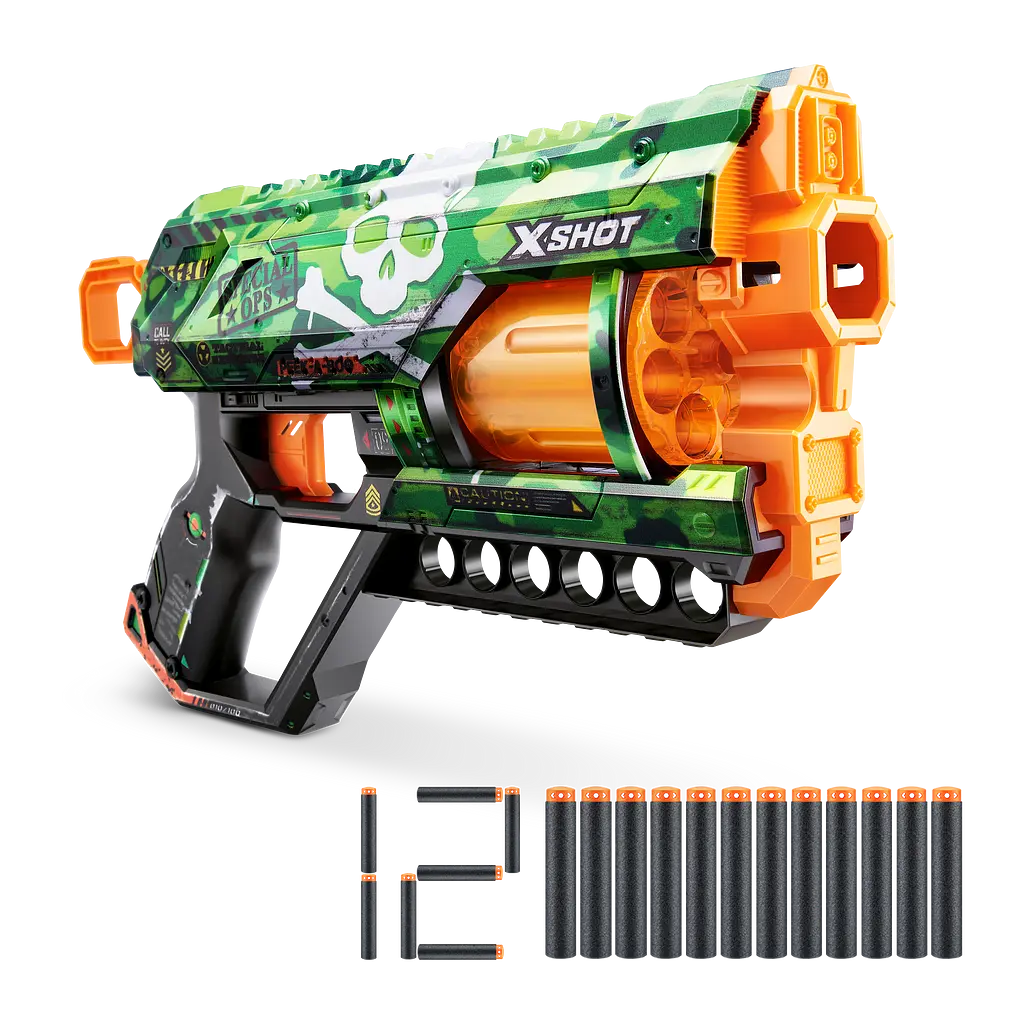 Швидкострільний бластер Zuru X-Shot Skins Griefer Camo, 12 патронів (36561H) - фото 2