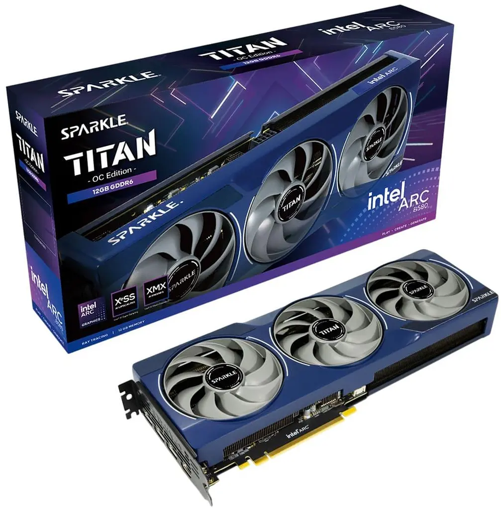 Відеокарта SPARKLE Intel Arc B580 TITAN OC 12Gb (SB580T-12GOC) (GDDR6, 192 bit, PCI-E v4.0 x8) - фото 7