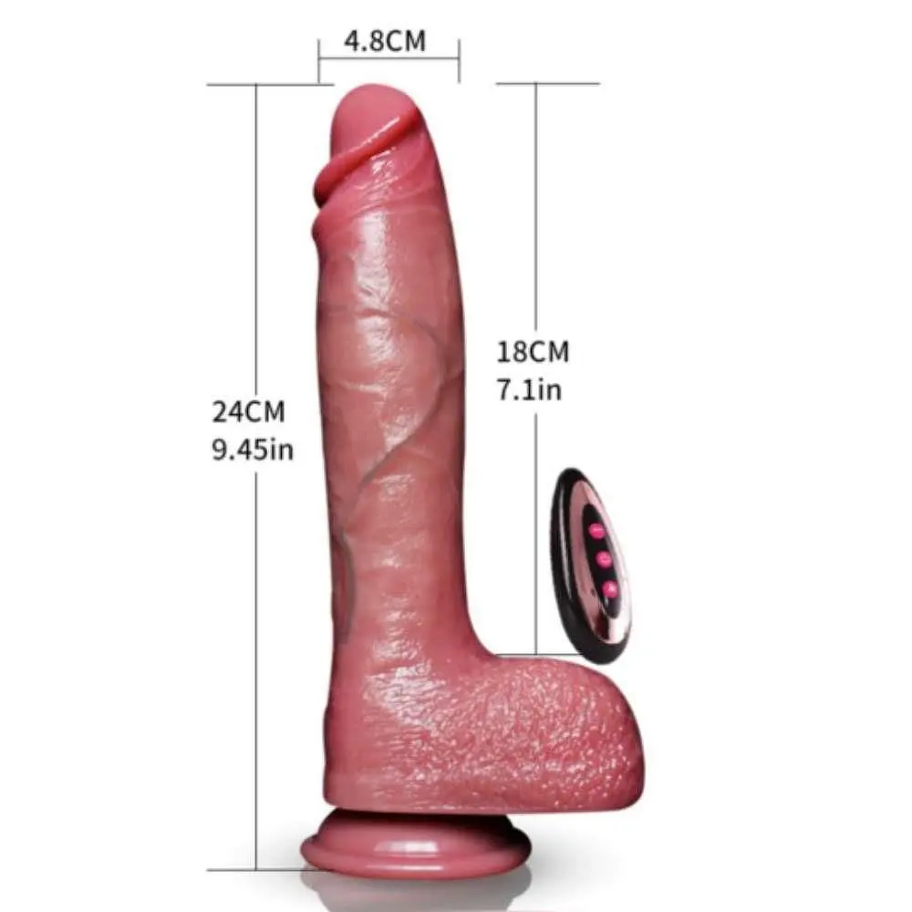 Вібратор B - Series Lyla Power Stroke, 25 см (коричневий) - фото 2