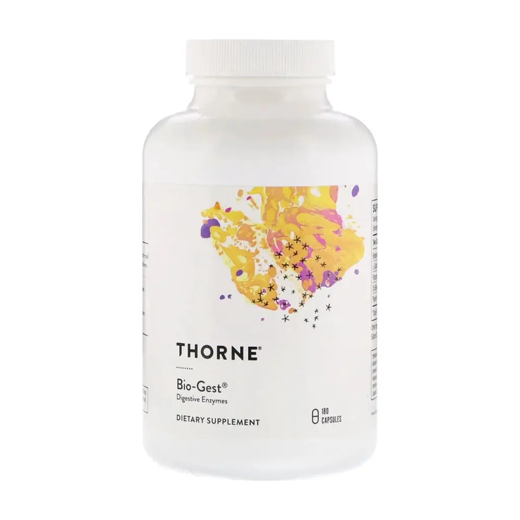 Пробіотики Thorne Research Біо-Гест, травні ферменти, Bio-Gest, 180 капсул (THR-40502)