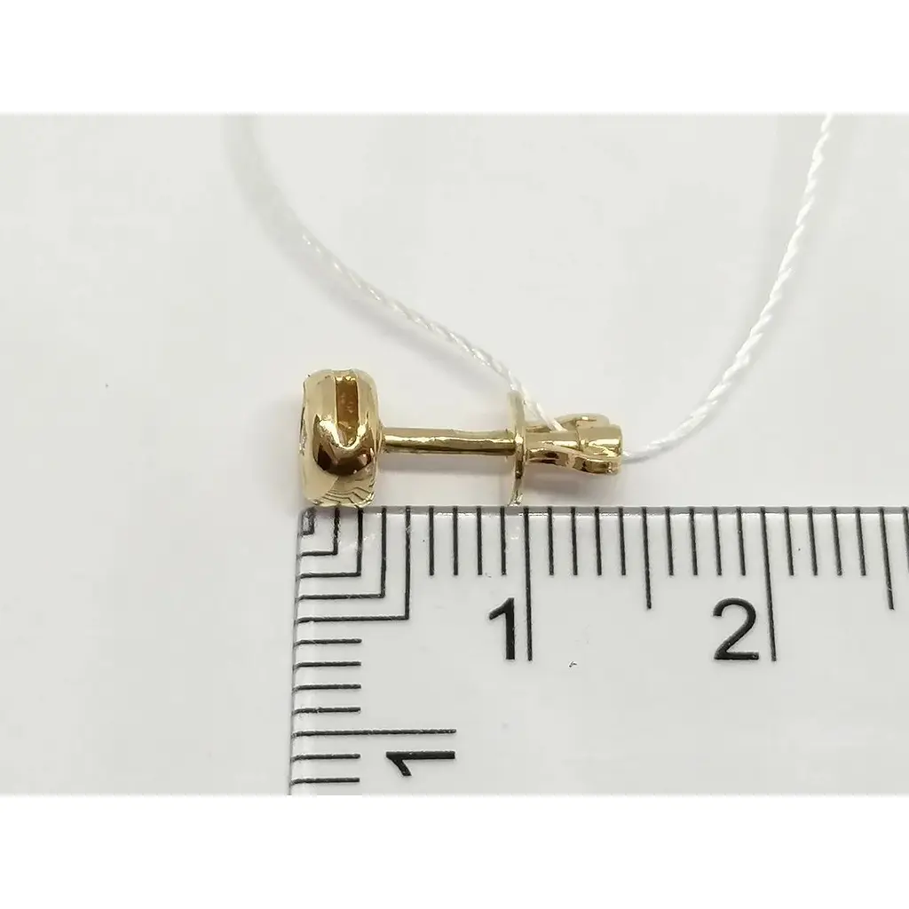 Золотые серьги-пуссеты Империя золота с фианитами. СП132И - фото 4