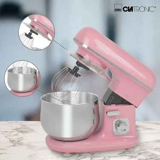 Кухонний комбайн - тістоміс Clatronic KM 3711 Pink 5 л - фото 3