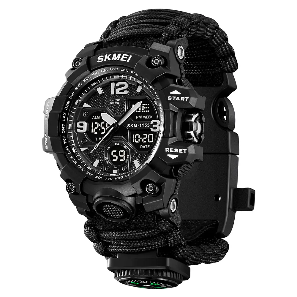 Наручные часы мужские 1155BNBK Black Skmei acs0030847 - фото 3
