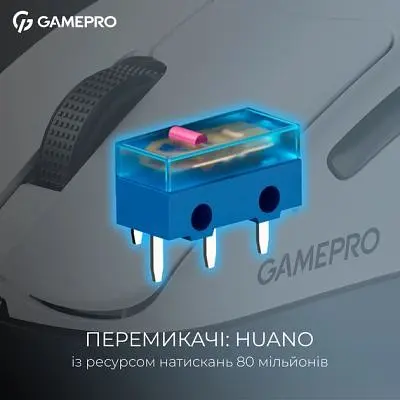 Комп'ютерна мишка GamePro Asgard Surt Wireless/Bluetooth/USB White (GM017W) - фото 10