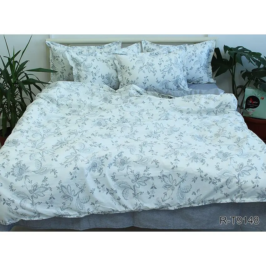 Комплект постільної білизни з компаньйоном (R-T9148) Євро TAG tekstil pbe0036786 - фото 5