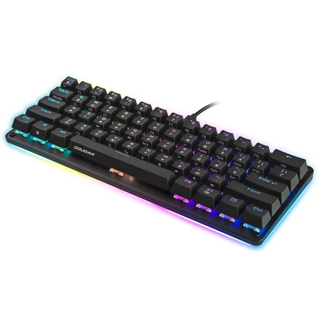 Клавіатура Cougar Puri Mini RGB USB Black (Puri Mini RGB) - фото 2
