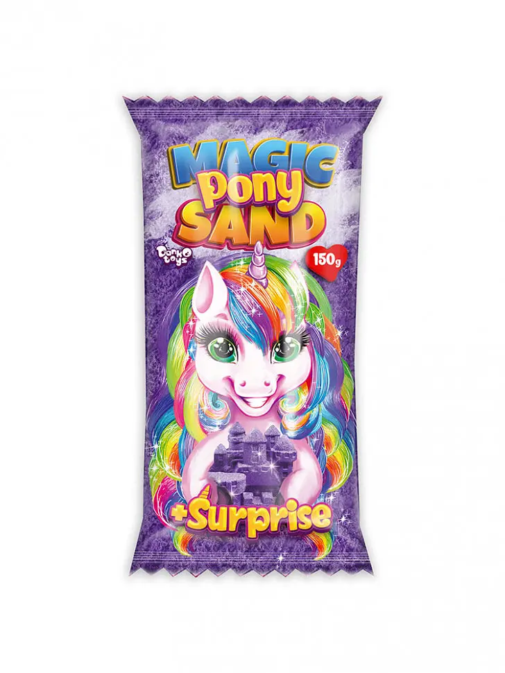 Набір для творчості "Кінетичний пісок "Magic Pony Sand" MPS-01-01, 150 г Фіолетовий