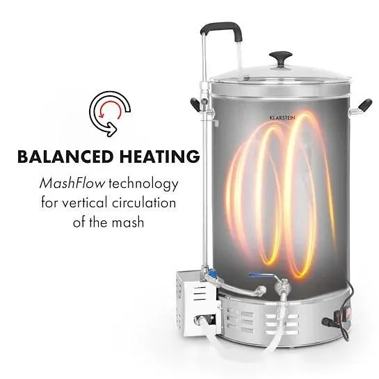 Пивоваренная бытовая Klarstein Brauheld Pro 45л (10034588) - фото 5