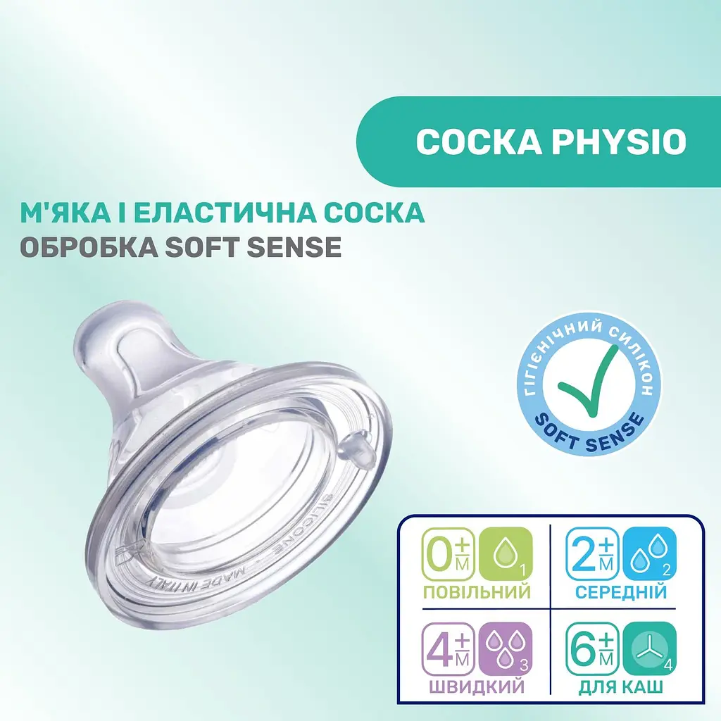 Пляшка для годування пластикова Chicco Perfect 5 Love із силіконовою соскою 4+ міс. 300 мл Жовта (20235.31.40) - фото 4