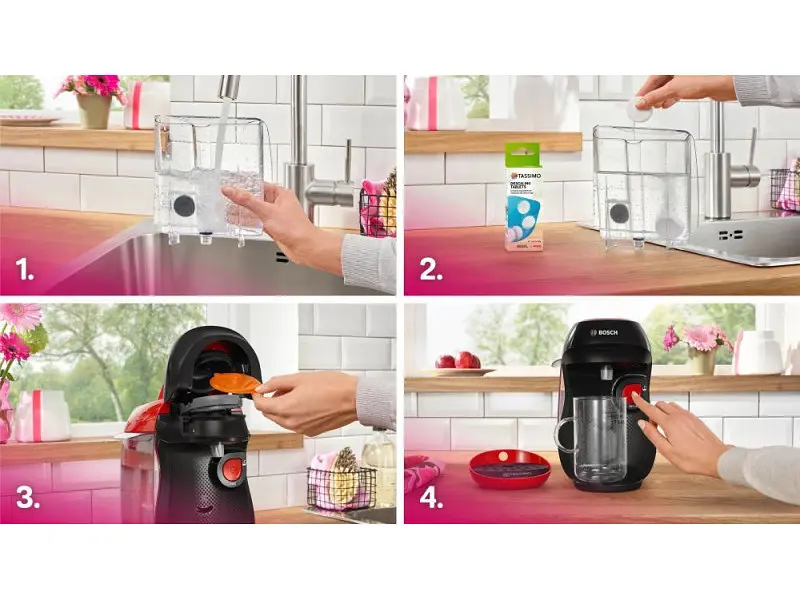 Капсульна кавоварка еспресо Bosch Tassimo Happy friendly red TAS103E - фото 7