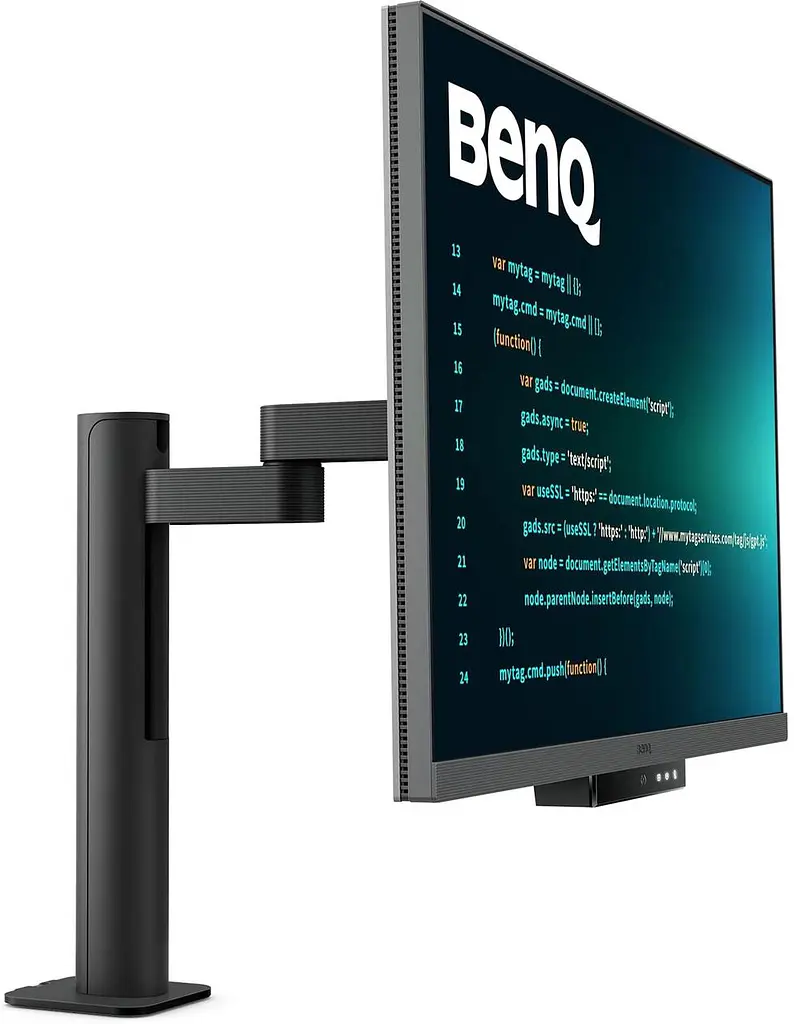 Монітор TFT 28.2 BenQ RD280UA, IPS, 3840x2560, 3:2, USB-C, HDMI, DP, HAS, ерго стійка, кільк., металік-сірий - фото 3