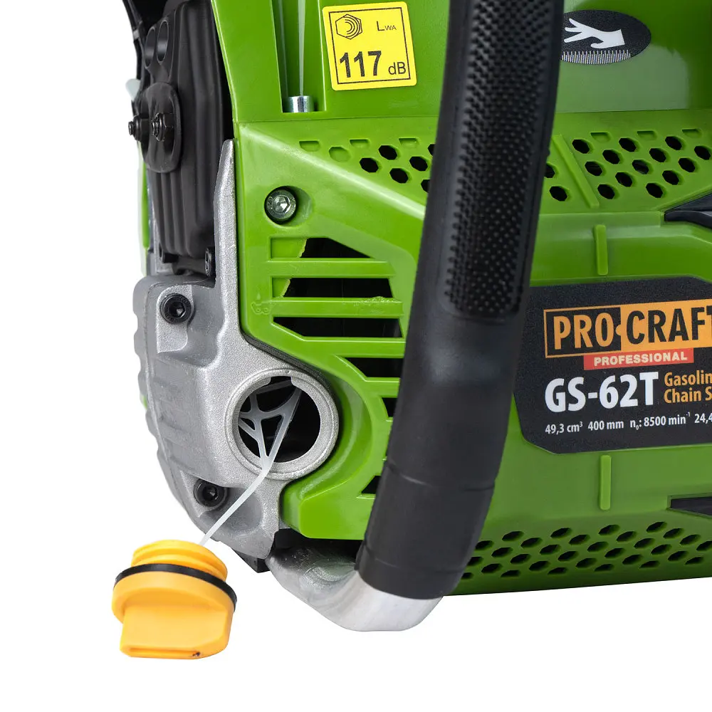 Бензопила Procraft GS-62T (2025) + олива 2Т 1 л + олива для ланцюга 1 л - фото 8