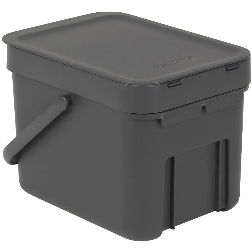 Відро для сміття Brabantia Sort&Go темно-сіре 6 л (109720) - фото 2