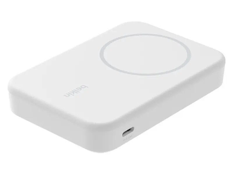 Зовнішній акумулятор (павербанк) Belkin 8000mAh 15W MagSafe Qi2 White (BPD007BTWH) - фото 4