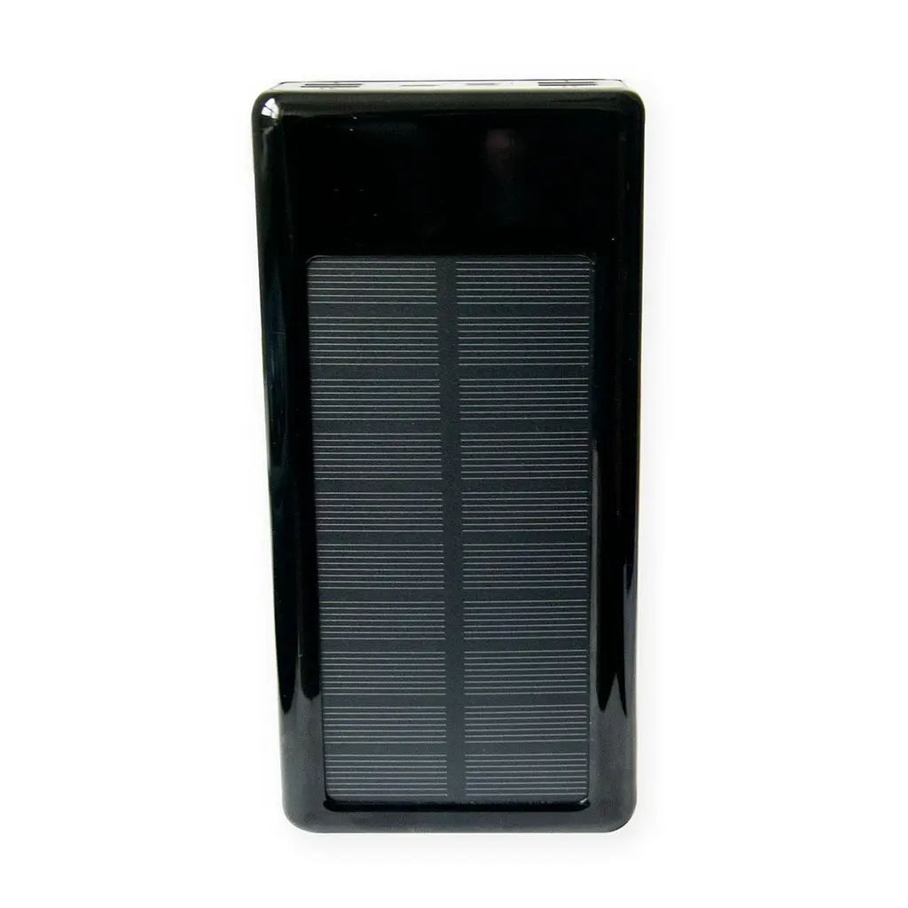 Повербанк на солнечной батарее Solar Power Bank UKC 20000mAh Черный, павер банк MicroUSB/Lightning/Type-C - фото 4