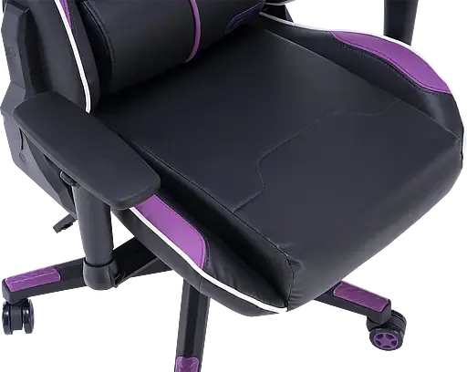Геймерское кресло GT Racer черное с фиолетовым (X-2528 Black/Purple) - фото 12