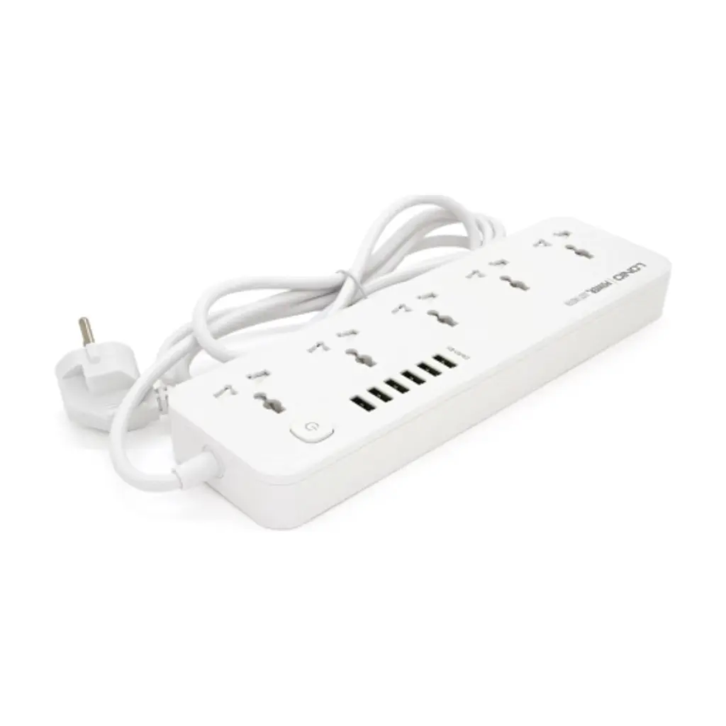 Сетевой фильтр питания LDNIO SС5614, 5 роз, 6 USB, 2м, White (SС5614) - фото 2