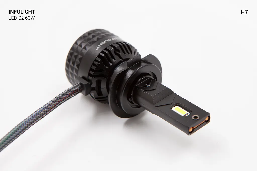 Комплект світлодіодних ламп Infolight S2 H7 60W - фото 4