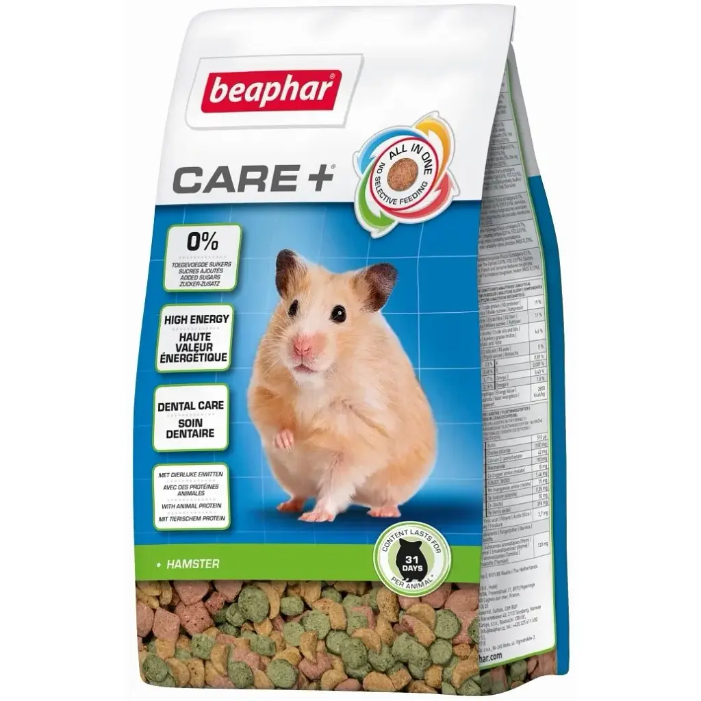 Полноценный корм Beaphar Care+ Hamster супер-премиум класса для хомяков 700 г (18400) - фото 3