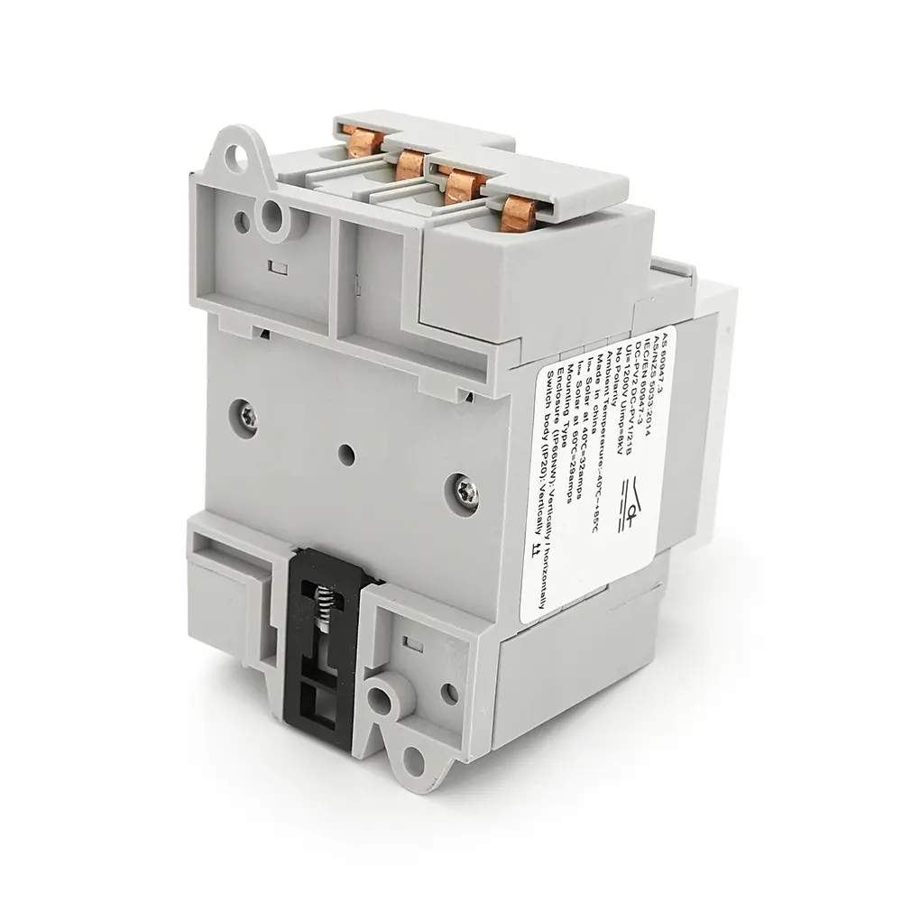 Поворотний вимикач зовнішнього монтажу HGN4-NL1-32, DC1000V, 32A, 4P, IP66, Grey - фото 3