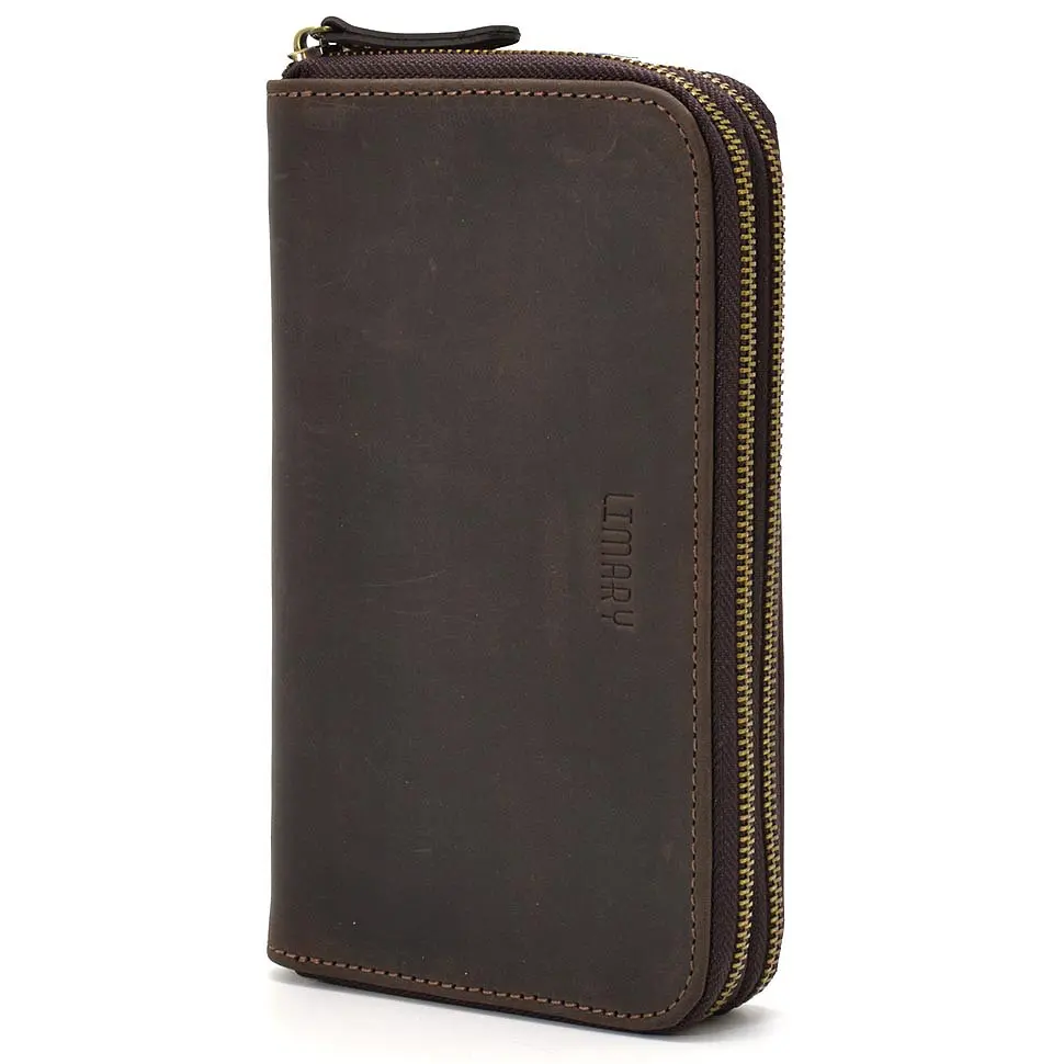Чоловічий шкіряний клатч LIMARY 22×14×4 см sum0026220 - фото 7