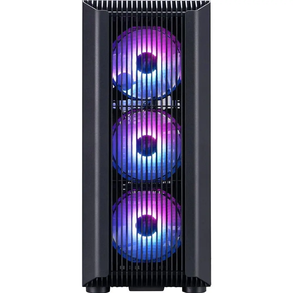 Корпус 1stPlayer H6-BK-4F7 Black [146445] - фото 3