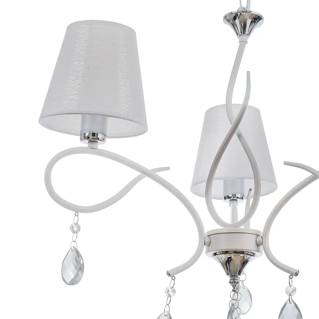 Люстра подвесная Brille с абажуром E27 60W CH (BKL-673S/3) - фото 2